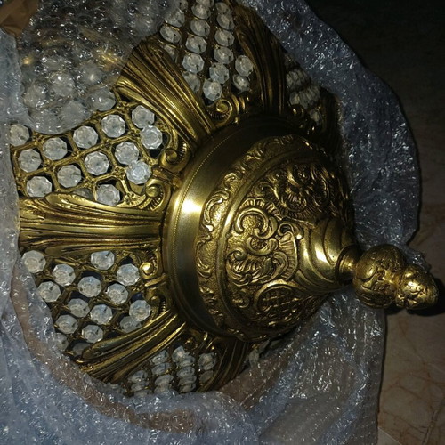 Brass Ceiling Lights set of 2 handmade vintage