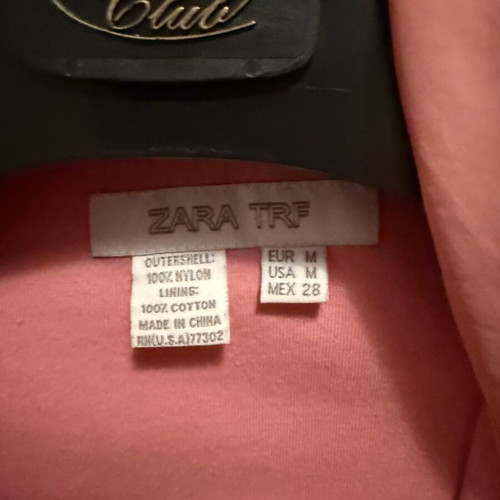 Zara windbreaker jacket like new, pink, size M