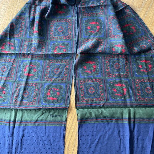 Burberry’s men's silk scarf new with beautiful patterns
