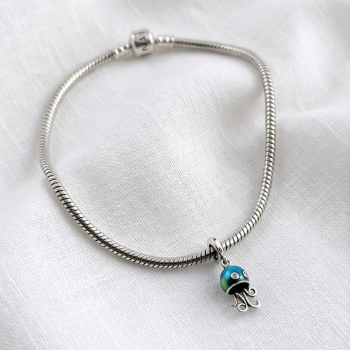 Pandora Medusa Charm S925 ALE new, green and silver