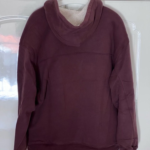 Abercrombie & Fitch fleece jacket XL like new, dark red