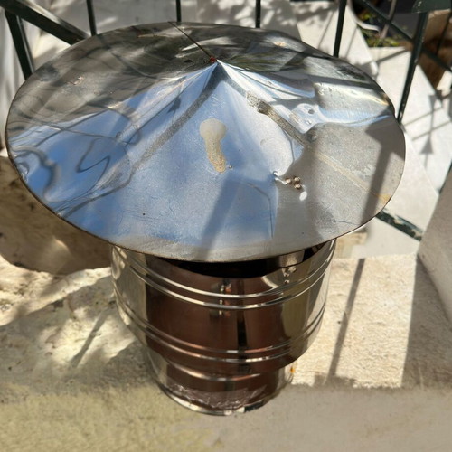 Metal chimney cap used