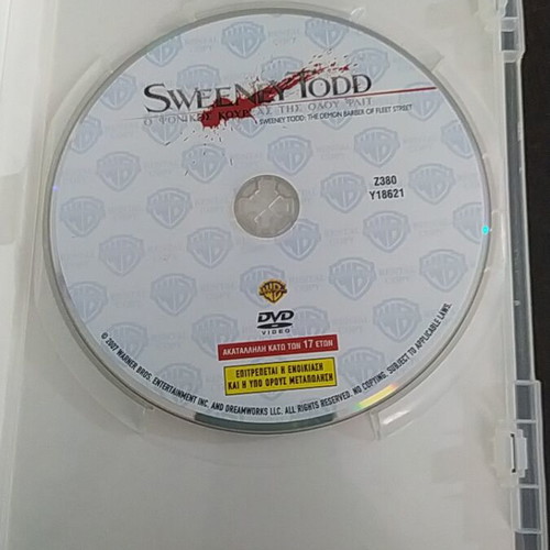 Sweeney Todd DVD like new