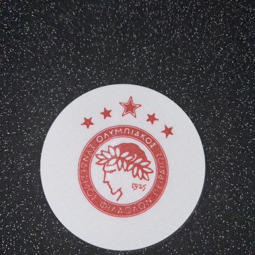 Olympiacos coaster with 5 stars, 3D printed