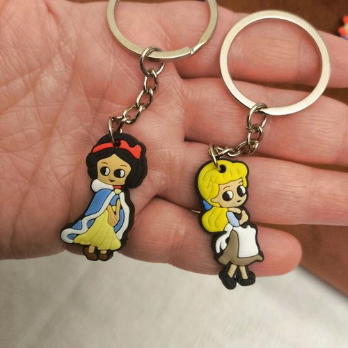 Disney Princess Keychain Set new, 8 figures including Ariel and Cinderella