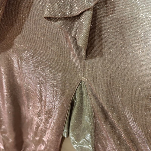 Dress for wedding or baptism plus size, like new, pink and gold