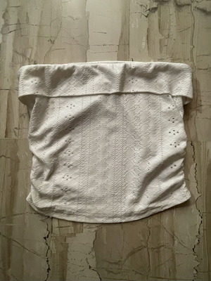 Pull & Bear White Strapless Women's Top new, size S