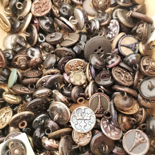 Metal buttons used, various from 1960 era