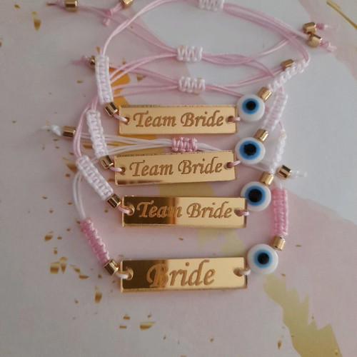 Bride and Team Bride bracelet new, handmade for Bachelorette