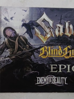 Hard Copy Sabaton Blind Guardian Epica Release Festival Ticket like new