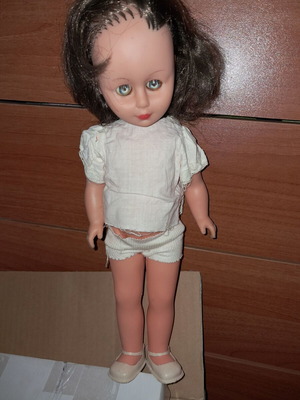Large vintage Plaggona doll used