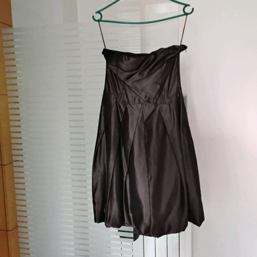 Zara Cocktail Dress Strapless Medium Like New Brown