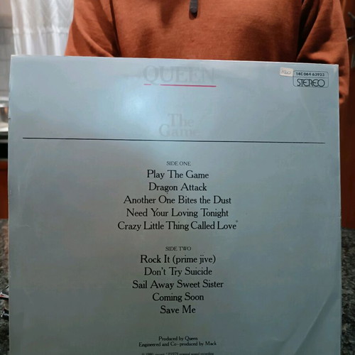 Queen The Game vinyl used, LP record