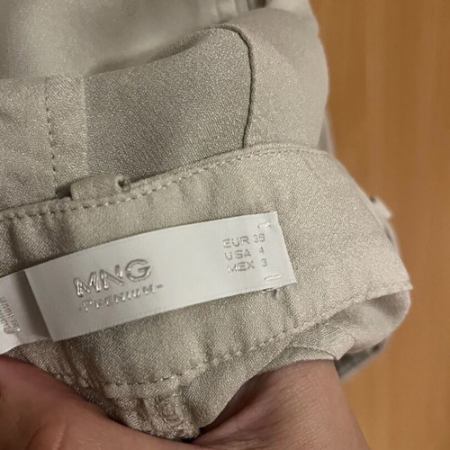 Mango pants like new, beige color, size S