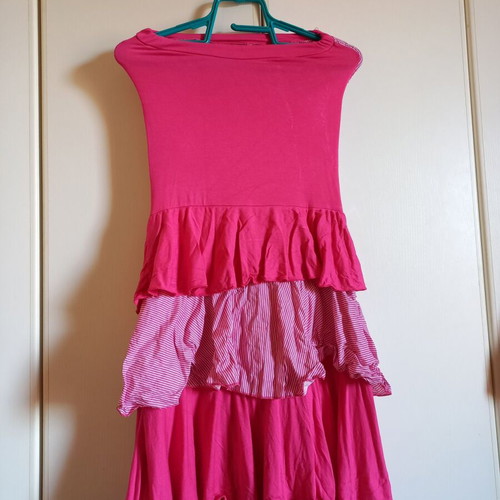 Mini dress pink mini strapless new, size S