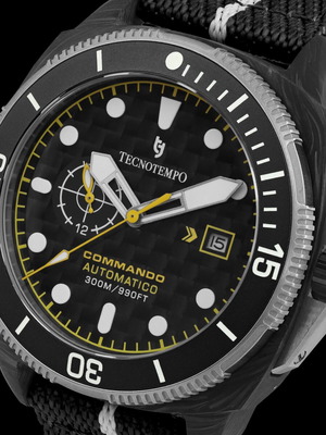 Tecnotempo Commando Αυτόματο Ρολόι από Forged Carbon και Τιτάνιο Καινούργιο