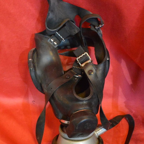 Oxygen bottles with mask and fire hose, like new