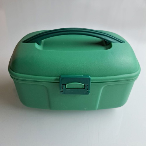 Mini hard type toiletry bag new, green, large capacity