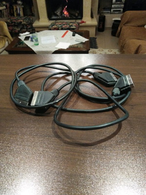 Scart cables like new, set of 2 pieces