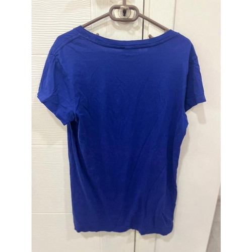 Diesel women's t-shirt size large like new, blue, graphic print