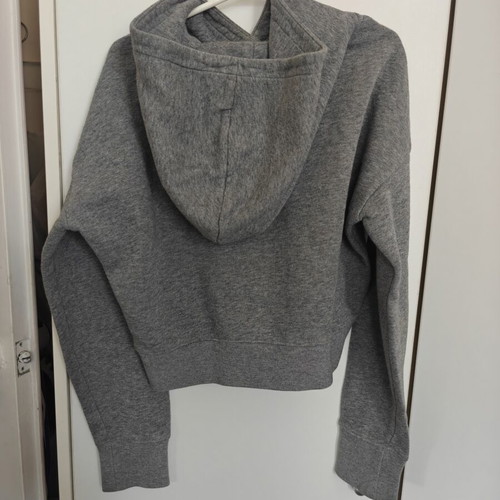 Nike sweatshirt gray with fleece lining and hood like new