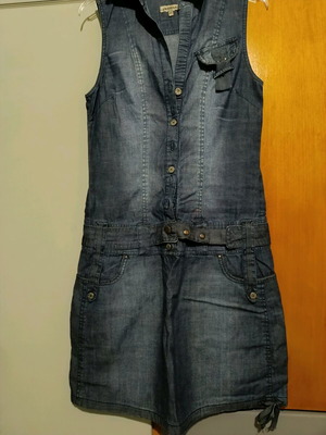 Denim dress like new, size M, slim fit