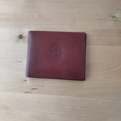 Burgundy leather wallet like new