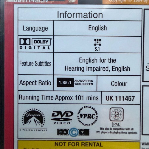 Alfie DVD new with English subtitles