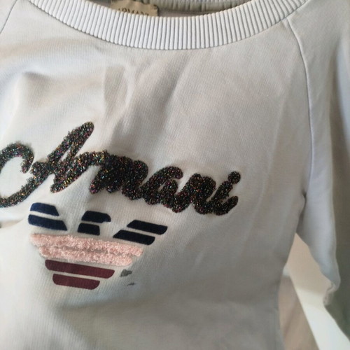 Armani Jeans sweatshirt 12 years old, like new, turquoise