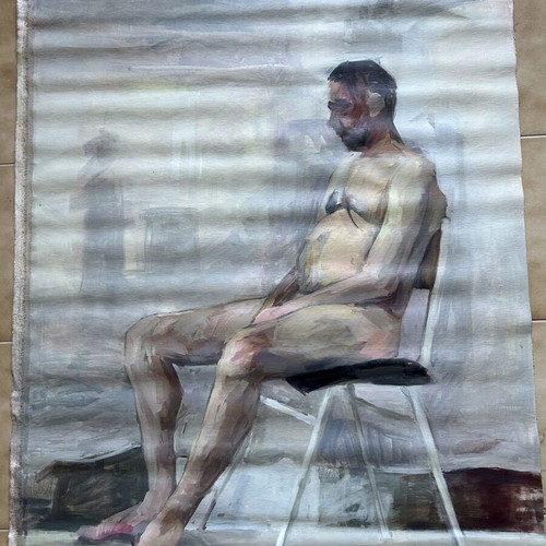 Study of a Model Oil Painting New 126x83 cm