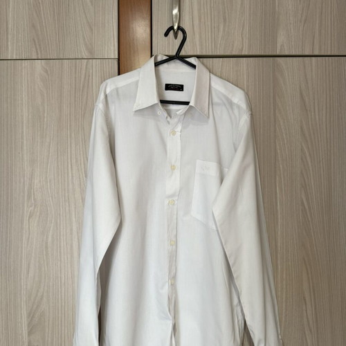 Paul & Shark Men's White Shirt Medium Size Like New