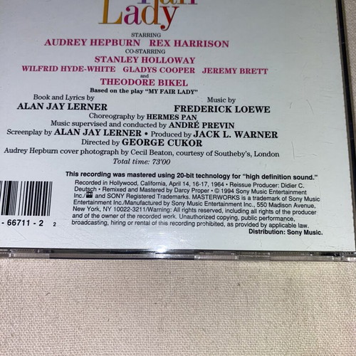 My Fair Lady CD soundtrack, like new expanded edition