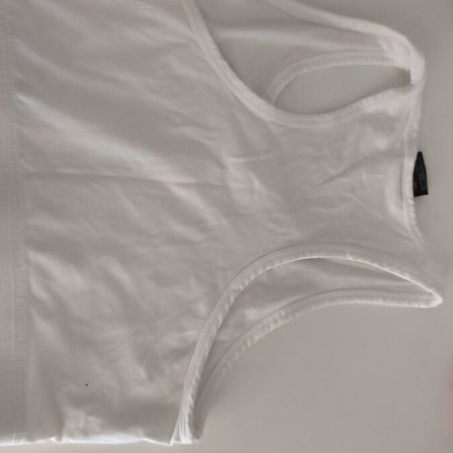 Nike cotton crop top, white