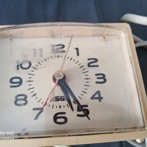 Table clock with alarm used, old style