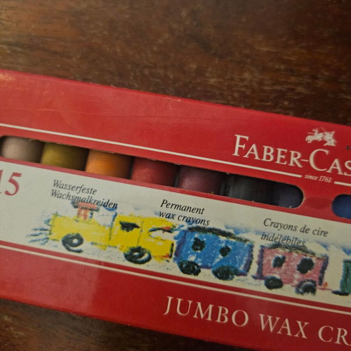Faber-Castell Jumbo Wax Crayons new