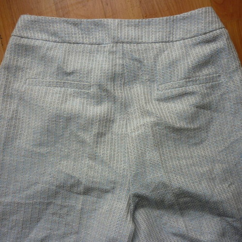 Sisley pants used, waist 36 cm, length 82 cm, size S, white multicolor