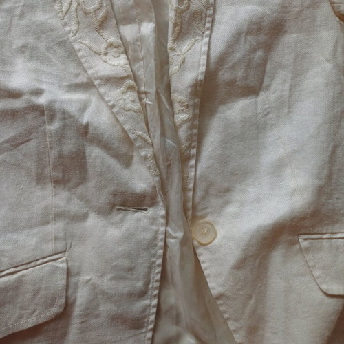 Zara women's beige jacket with 3/4 sleeve like new
