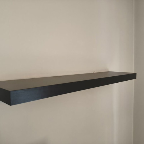 IKEA LACK wall shelves, black, set of 3, hidden support