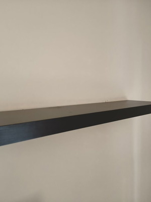 IKEA LACK wall shelves, black, set of 3, hidden support