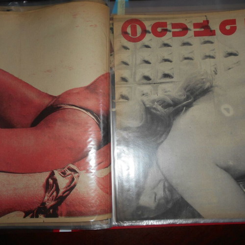 Nude posters used, 22 from 1970-80 magazines, size A4