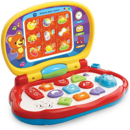 Vtech colorful laptop toy used, English