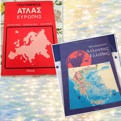 Geographic atlases of Europe and Greece, pack of 2, Rekos editions