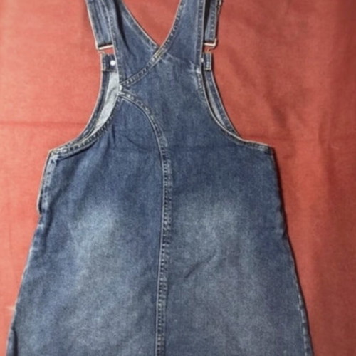 Zara Kids denim dress salopette, blue, size 134 cm