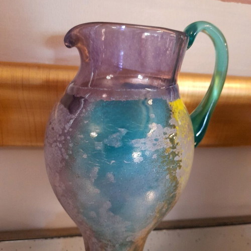 Kosta Boda vintage pitcher new, part of Can Can Kjell Engman set
