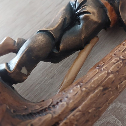 Decorative figurine 22 cm like new, rustic vintage style