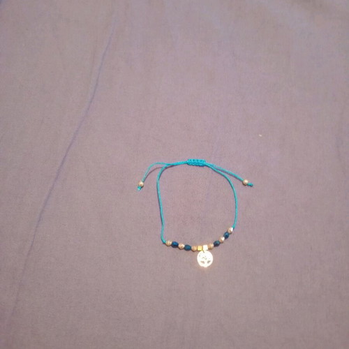 Women's bracelet like new, blue and gold, summer style