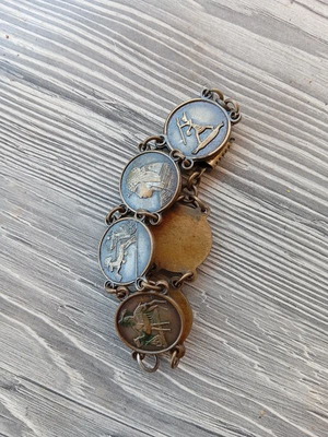 Vintage bracelet from Egypt with coin motifs used