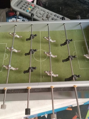 Mini Foosball Table almost new with metal ball