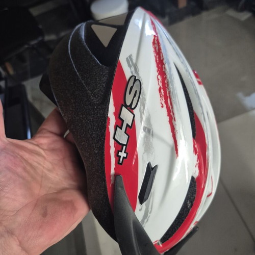 SH+ Pulse bicycle helmet L/XL 59-61cm, white/red/black