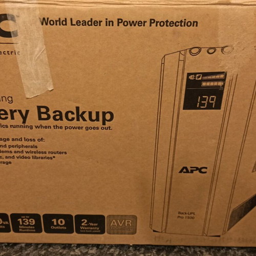 APC Back-UPS Pro 1500VA/865W used model BR1500GI